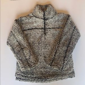 Elodie Sherpa grey sweater size small